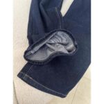 Dark Blue Low-Waist Slight Flared Wide-Leg Jeans - Image 3