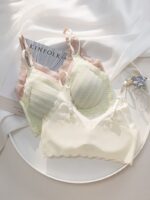Backless Lace Push-Up Wireless Bra for Small Bust - Image 6