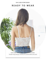 Lace Backless Wireless Bandeau Bra Camisole - Image 12