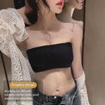 Strapless Padded Bandeau Bra with Cross Back Design - Image 13
