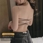 Strapless Padded Bandeau Bra with Cross Back Design - Image 12