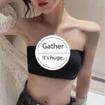 Strapless Padded Bandeau Bra with Cross Back Design - Image 11