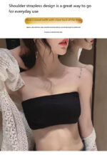 Strapless Padded Bandeau Bra with Cross Back Design - Image 8