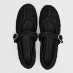 Round Toe Buckle Strap Ballet Flats Women Mary Jane Shoes - Image 3