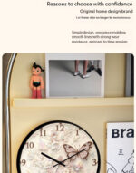 Butterfly Cream Art Silent Quartz Wall Clock - Image 5