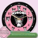 Sanrio Kuromi Cute Cool Silent Quartz Wall Clock - Image 3