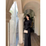 Elegant Lace Midi Dress women - Image 2