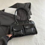 Retro niche underarm tote bag – large capacity shoulder purse - Image 2