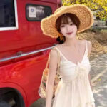 Elegant Lace Patchwork Two-Piece Set