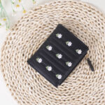 Embroidered Floral Short Wallet – Cute Fresh Small Purse for Women - Image 7
