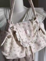 Japanese & Korean Floral Print Crossbody Bag - Image 2