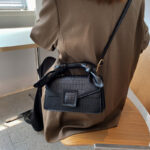 Stone Texture Top-Handle Crossbody Bag for Women - Image 6