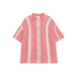 Color Block Hollow Knit Short Sleeve Cardigan - Image 6