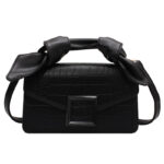 Stone Texture Top-Handle Crossbody Bag for Women - Image 7