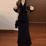 Elegant Luxe Two-Piece Dress Set for Women - Image 5