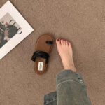 Roman Royal Toe Ring Flat Slippers for Women – Outdoor Sandals - Image 7