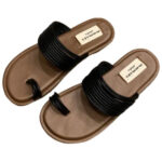 Roman Royal Toe Ring Flat Slippers for Women – Outdoor Sandals - Image 5