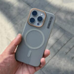 Ice Mist Frosted Magnetic Phone Case – Ultra-Thin Hard Shell with MagSafe Compatibility