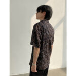 Elegant Floral Cuban Collar Ice Silk Shirt - Image 8