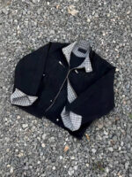 Khaki Retro Harrington Denim Workwear Jacket for Men - Image 3