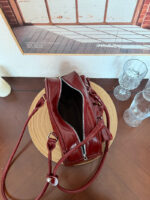 Cherry Gloss Bow Pocket Handbag - Image 9