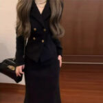 Elegant Luxe Two-Piece Dress Set for Women - Image 3