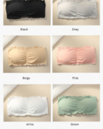 Ice Silk Strapless Seamless Bandeau Bra for Women - Image 4