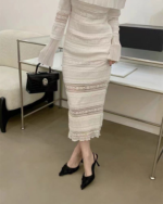 Summer Fairy Mesh Lace Pointed Toe Stiletto Heels - Image 21