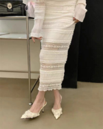 Summer Fairy Mesh Lace Pointed Toe Stiletto Heels - Image 20