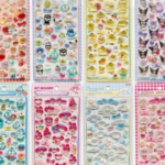 3D Crystal Resin Embossed Acrylic Cat DIY Sticker – Clear Glossy Decorative Decal