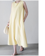 Casual Slimming Summer Vest Dress - Image 2