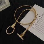 Gold Chain Belt for Women – Elastic Waistband for Dresses - Image 9