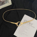 Gold Chain Belt for Women – Elastic Waistband for Dresses - Image 4
