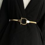 Gold Chain Belt for Women – Elastic Waistband for Dresses - Image 3