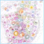 Cute 3D Cartoon Embossed Hollow Stickers Set - Image 3