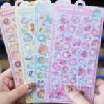 Cute 3D Cartoon Embossed Hollow Stickers Set - Image 7