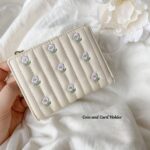 Embroidered Floral Short Wallet – Cute Fresh Small Purse for Women