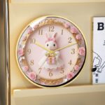 Cute Rococo Bunny Silent Wall Clock - Image 7