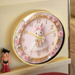 Cute Rococo Bunny Silent Wall Clock - Image 6