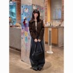 Dark Brown Clean Fit Retro Men's Short Jacket - Image 7