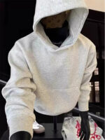 Heavyweight Vintage Gray Hoodie - Image 4