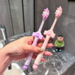 Soft Bristle Antibacterial Fine Bristle Toothbrush with Bow Design - Image 2