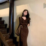 Maillard Style Mermaid Lace Maxi Dress - Image 2