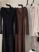 Maillard Style Mermaid Lace Maxi Dress - Image 4