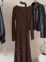 Maillard Style Mermaid Lace Maxi Dress - Image 6