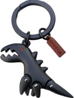 Suede Keychain - Popular Cute Dinosaur Charm, Adorable Cartoon Car Keyring. - Image 5