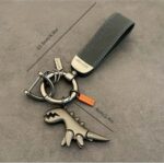 Suede Keychain - Popular Cute Dinosaur Charm, Adorable Cartoon Car Keyring. - Image 4