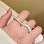 Chinese Style Brushed Open Ring – Luxury Adjustable Couple Ring - Image 10