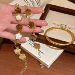 Floral Bracelet for Women – Elegant Chinese Style Adjustable Bangle - Image 9