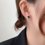 Titanium Steel Roman Numeral Stud Earrings Minimal Luxury Design - Image 10